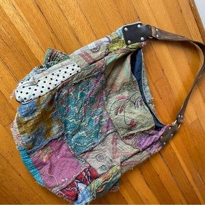 Free People vintage Kaleidoscope Patch Tote Bag  Combo